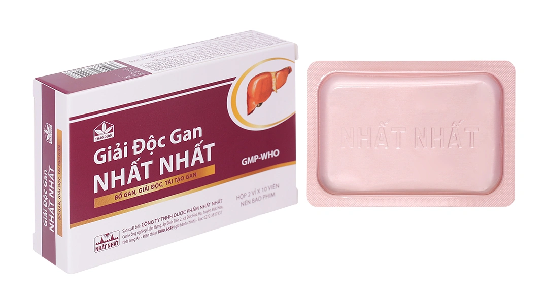 Giải độc gan Nhất Nhất hỗ trợ điều trị viêm gan B, giải độc, tái tạo gan (2 vỉ x 10 viên) - 