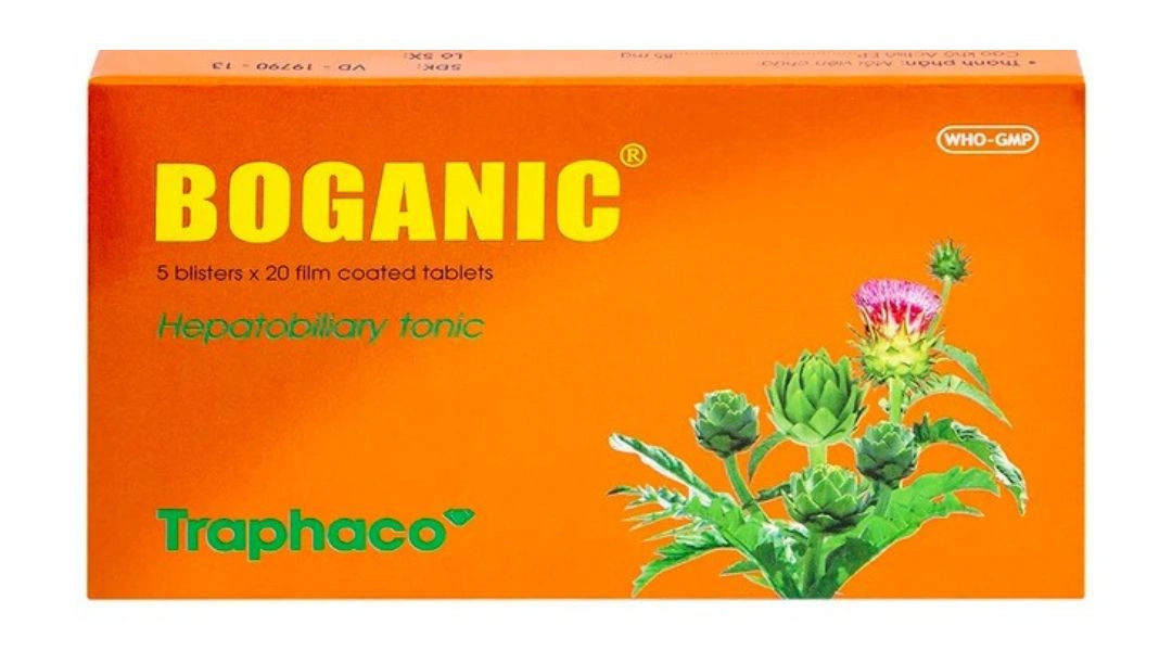 Viên bao phim Boganic hỗ trợ trị suy giảm chức năng gan, viêm gan (5 vỉ x 20 viên) - 1