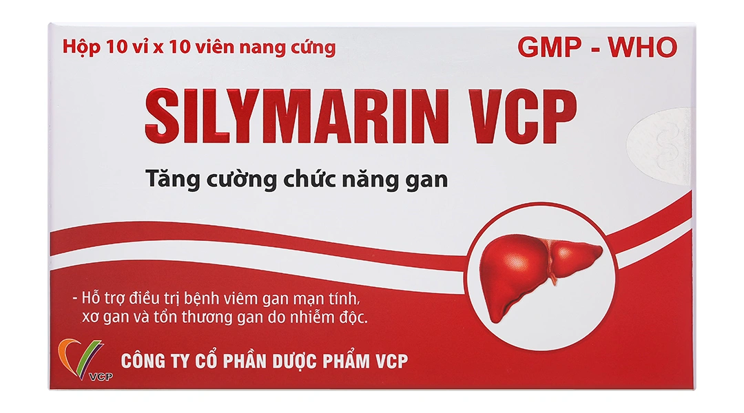 Silymarin VCP 140mg hỗ trợ điều trị bệnh viêm gan mạn tính, xơ gan (10 vỉ x 10 viên) - 1