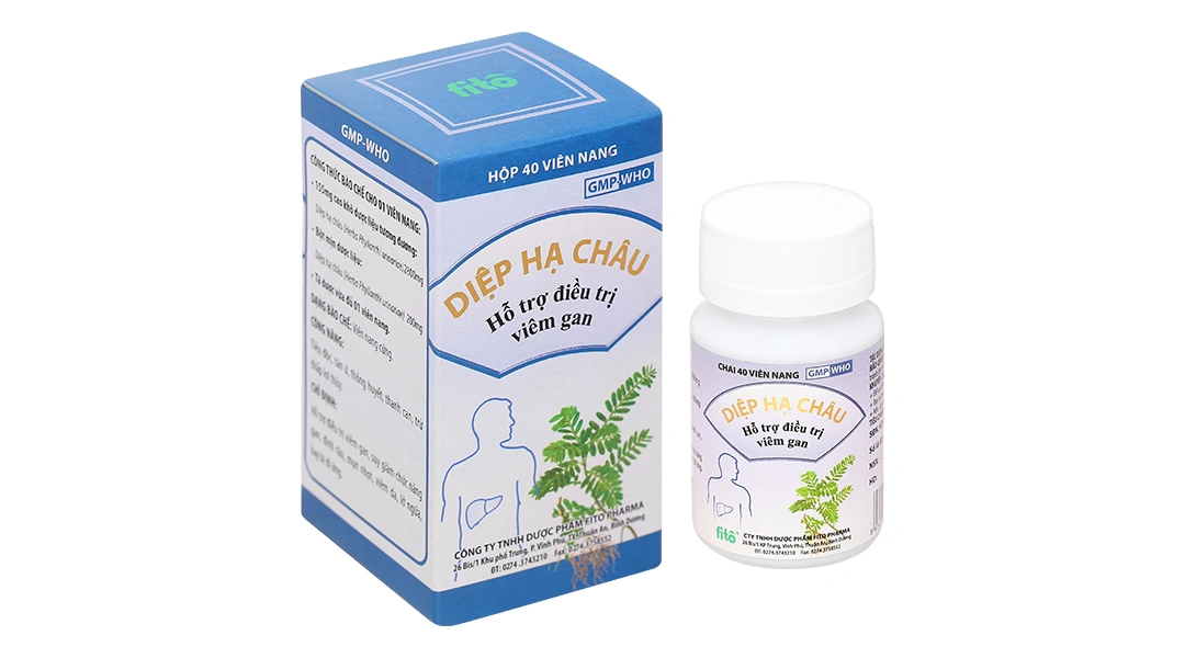 Diệp Hạ Châu hỗ trợ điều trị viêm gan, viêm da, dị ứng chai 40 viên - 