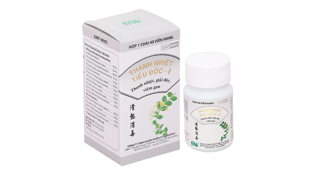 Thanh Nhiệt Tiêu Độc - f trị mẩn ngứa, nổi mề đay, mụn nhọt lọ 40 viên - 