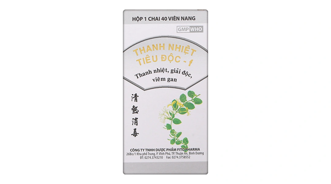 Thanh Nhiệt Tiêu Độc - f trị mẩn ngứa, nổi mề đay, mụn nhọt lọ 40 viên - 1