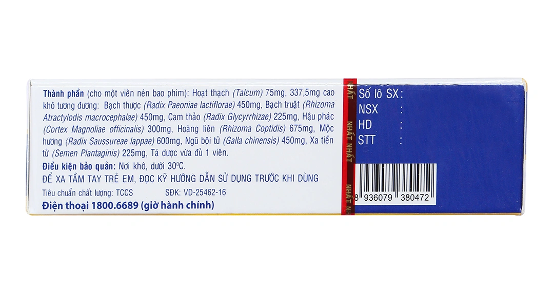 Đại Tràng Nhất Nhất trị viêm đại tràng, rối loạn tiêu hóa (2 vỉ x 10 viên) - 1