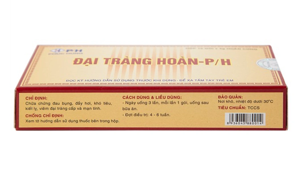 Viên hoàn cứng Đại tràng hoàn-P/H trị viêm đại tràng cấp và mãn tính (10 gói x 4g) - 2