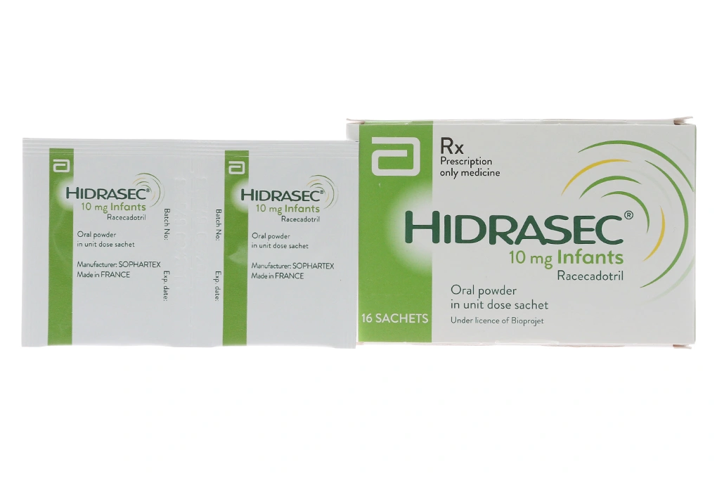 Bột cốm Hidrasec Infants 10mg trị tiêu chảy cho trẻ nhỏ (16 gói x 10g) - 