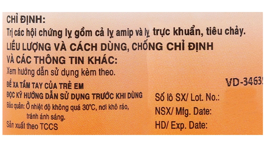 Berberal 10mg trị lỵ gồm lỵ amid và lỵ trực khuẩn, tiêu chảy lọ 120 viên - 3