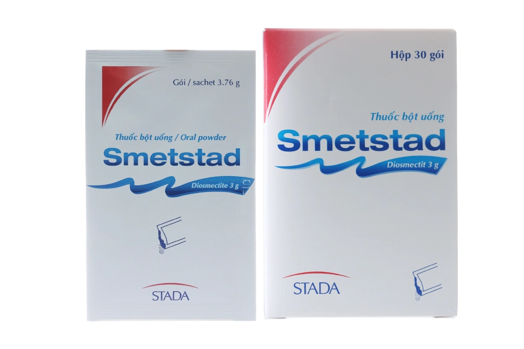 Thuốc bột uống Smetstad 3g trị đau dạ dày (30 gói x 3.76g) - 1