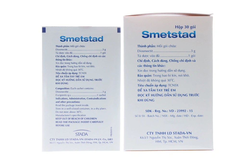 Thuốc bột uống Smetstad 3g trị đau dạ dày (30 gói x 3.76g) - 2