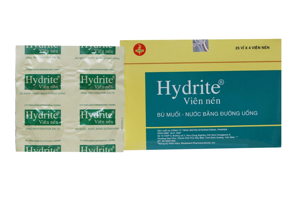 Viên sủi Hydrite bù nước và điện giải (25 vỉ x 4 viên) - 1