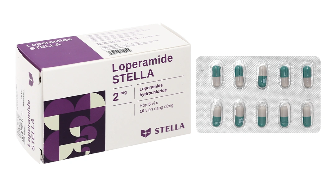 Loperamide Stella 2mg trị tiêu chảy (5 vỉ x 10 viên) - 1