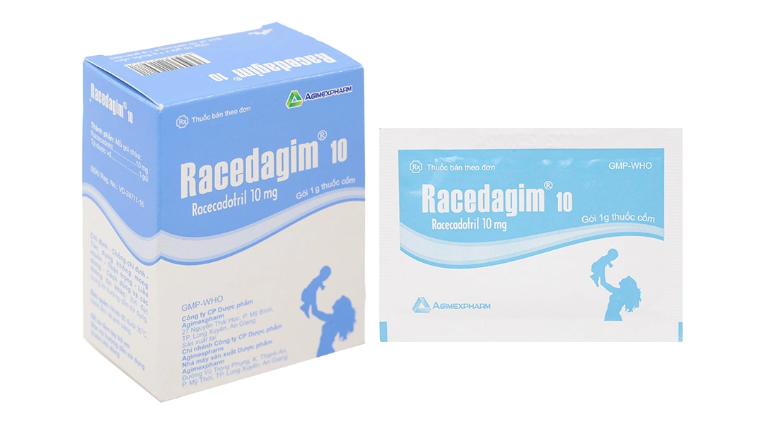 Thuốc cốm Racedagim 10 trị tiêu chảy cấp ở trẻ em (10 gói x 1g) - 