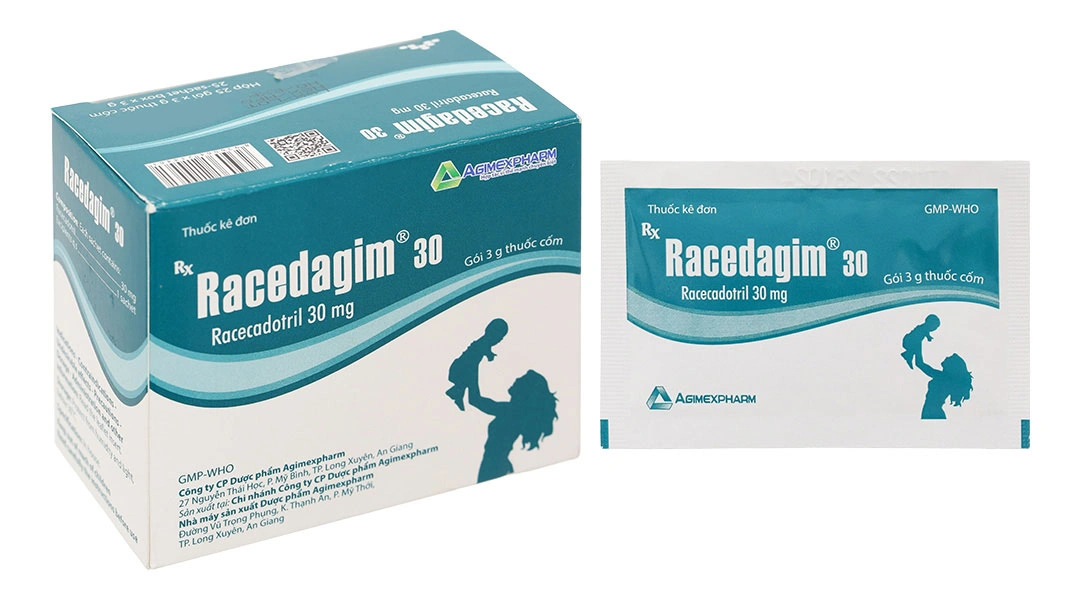 Thuốc cốm Racedagim 30 trị tiêu chảy cấp ở trẻ nhỏ trên 3 tháng tuổi (25 gói x 3g) - 