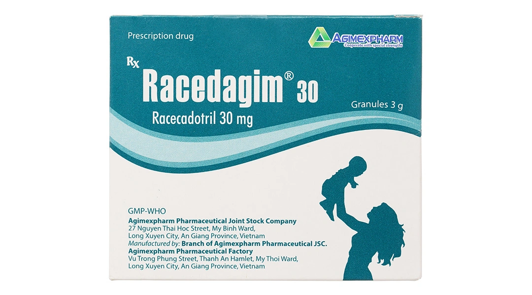 Thuốc cốm Racedagim 30 trị tiêu chảy cấp ở trẻ nhỏ trên 3 tháng tuổi (25 gói x 3g) - 1