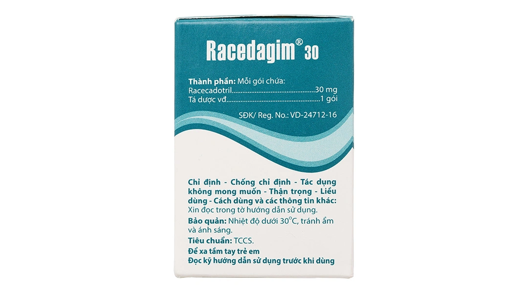 Thuốc cốm Racedagim 30 trị tiêu chảy cấp ở trẻ nhỏ trên 3 tháng tuổi (25 gói x 3g) - 2