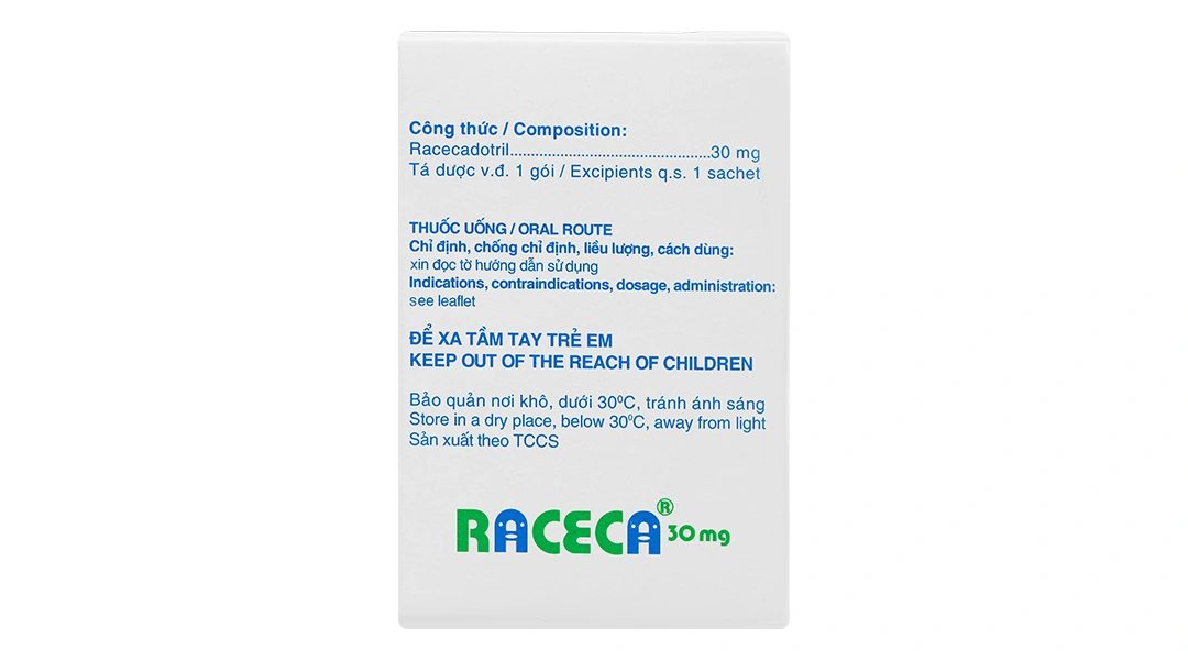 Thuốc bột Raceca 30mg trị tiêu chảy cấp (20 gói x 3g) - 3