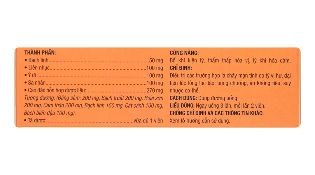 Ích Tràng Khang TW3 trị tiêu chảy (3 vỉ x 10 viên) - 2