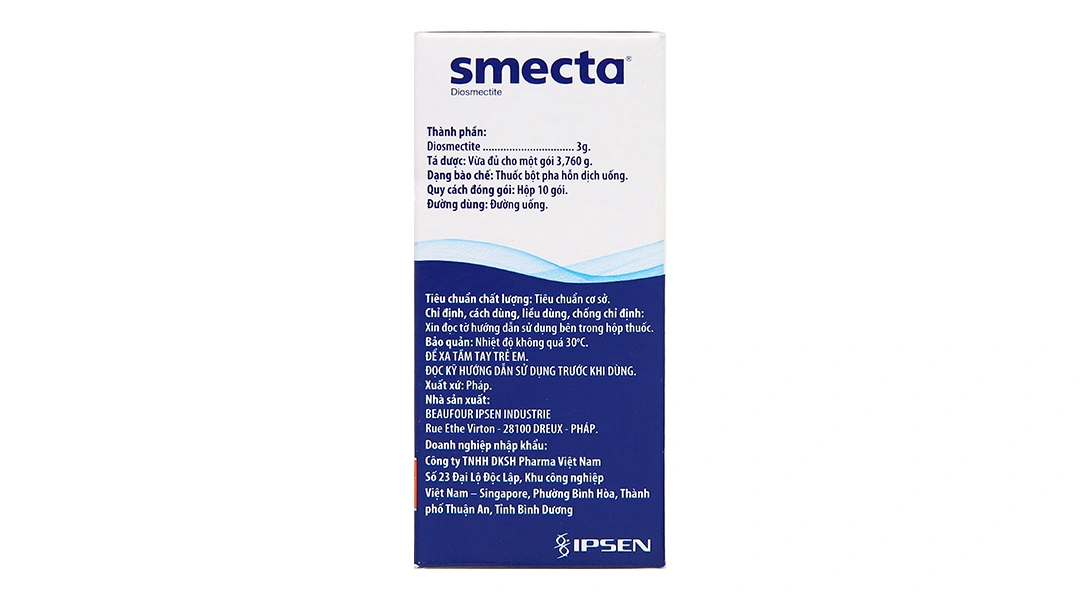 Bột pha hỗn dịch uống Smecta 3g trị tiêu chảy cấp (10 gói x 3.76g) - 2