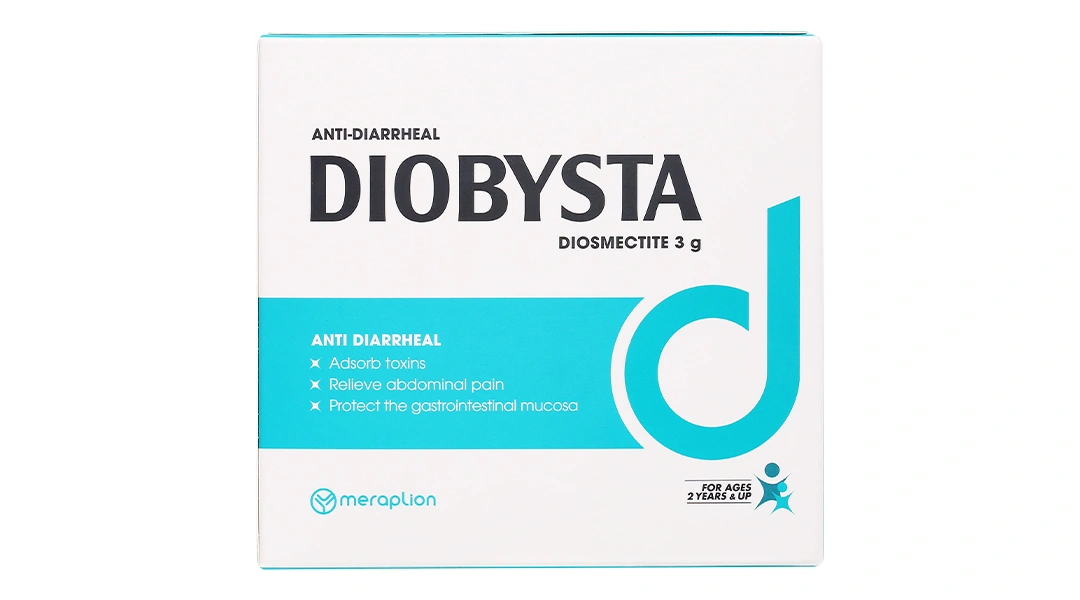 Hỗn dịch uống Diobysta trị tiêu chảy (12 gói x 10g) - 1