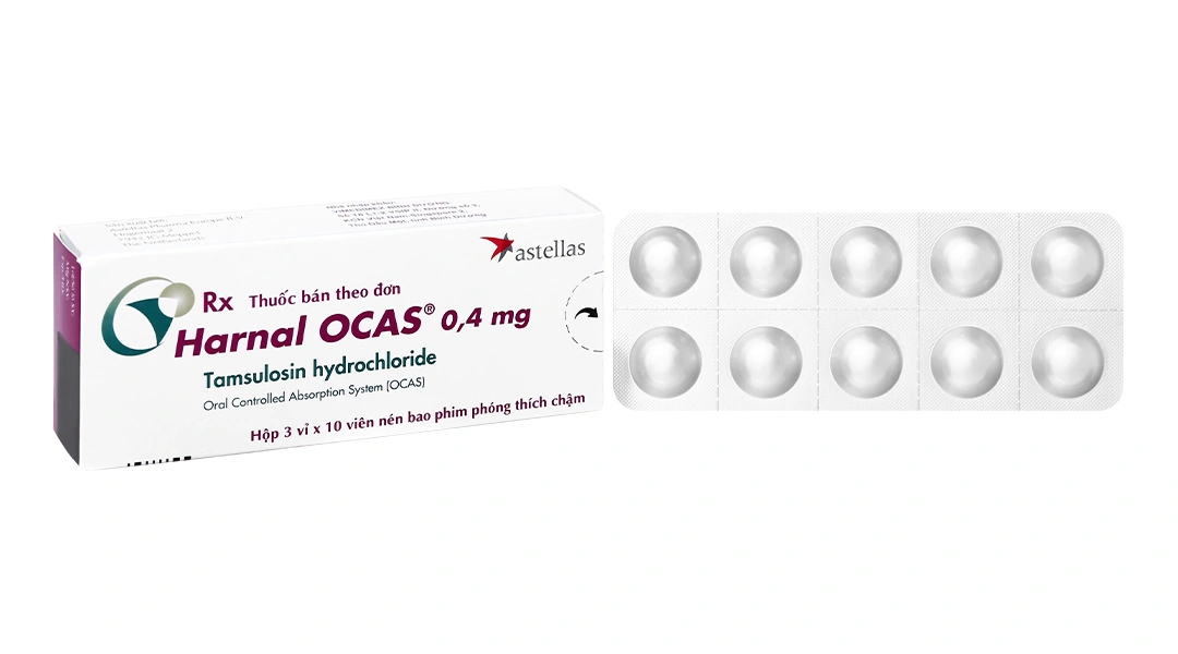 Harnal Ocas 0.4mg trị hội chứng tăng sản lành tính ở tuyến tiền liệt (3 vỉ x 10 viên) - 