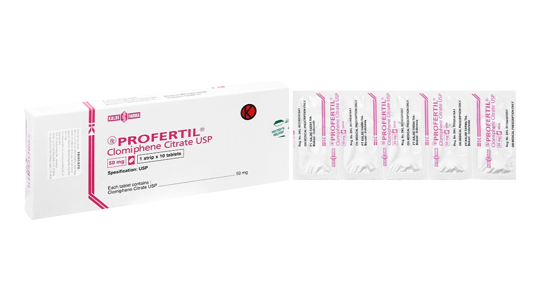 Profertil 50mg trị chứng vô sinh ở phụ nữ vô kinh (1 vỉ x 10 viên) - 