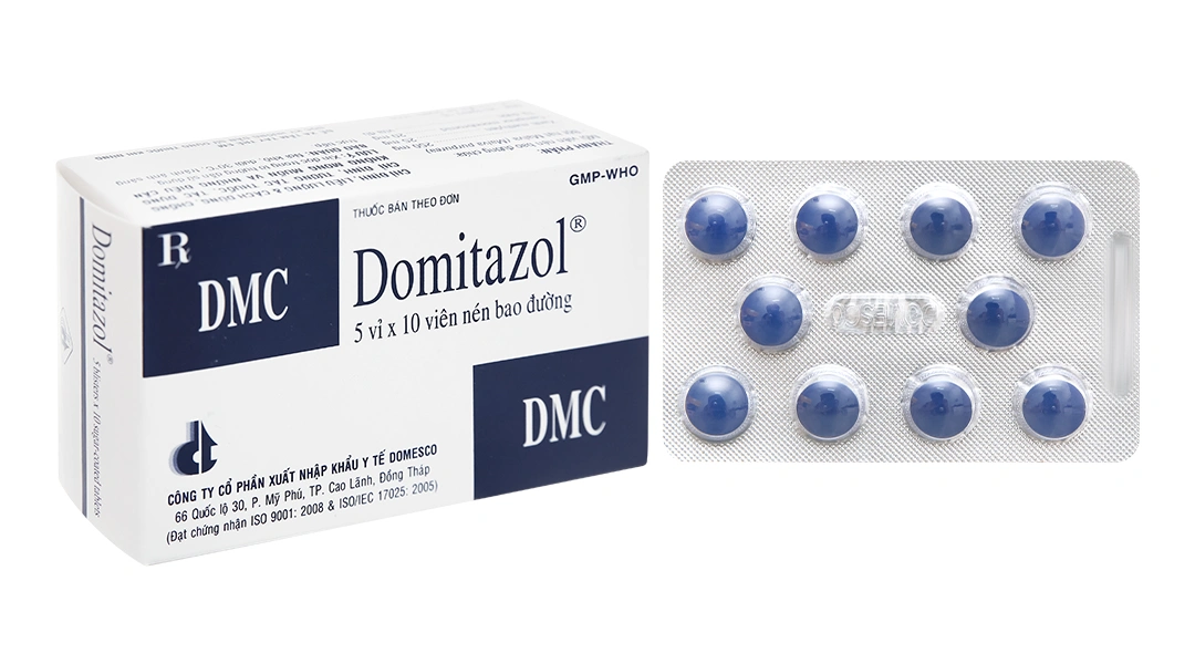 Domitazol hỗ trợ trị nhiễm trùng đường tiết niệu dưới không biến chứng (5 vỉ x 10 viên) - 