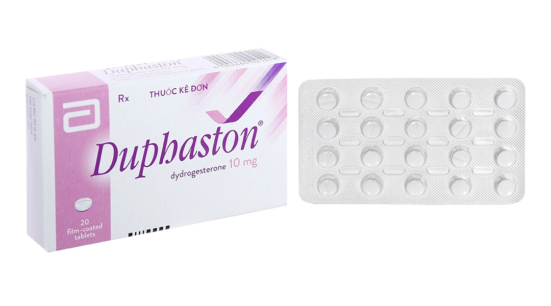Duphaston 10mg điều hòa kinh nguyệt, trị dọa sảy thai (1 vỉ x 20 viên) - 