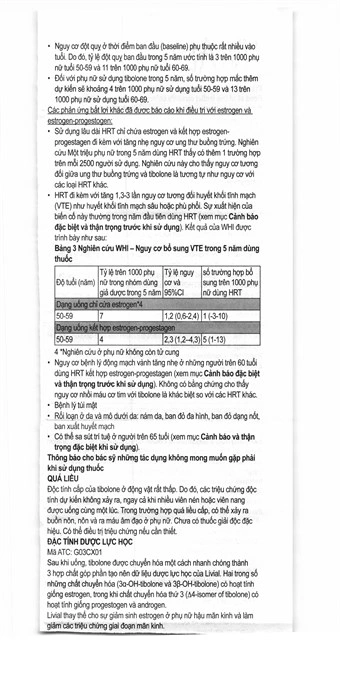 Livial 2.5mg trị thiếu estrogen do mãn kinh (1 vỉ x 28 viên) - 9