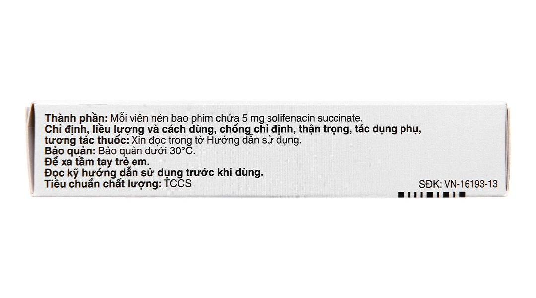 Vesicare 5mg trị tiểu không tự chủ (3 vỉ x 10 viên) - 2