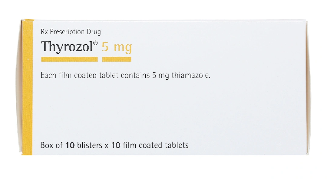 Thyrozol 5mg trị cường giáp (10 vỉ x 10 viên) - 1