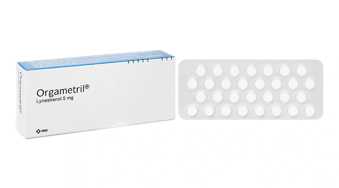Orgametril 5mg trị đa kinh, rong kinh (1 vỉ x 30 viên) - 