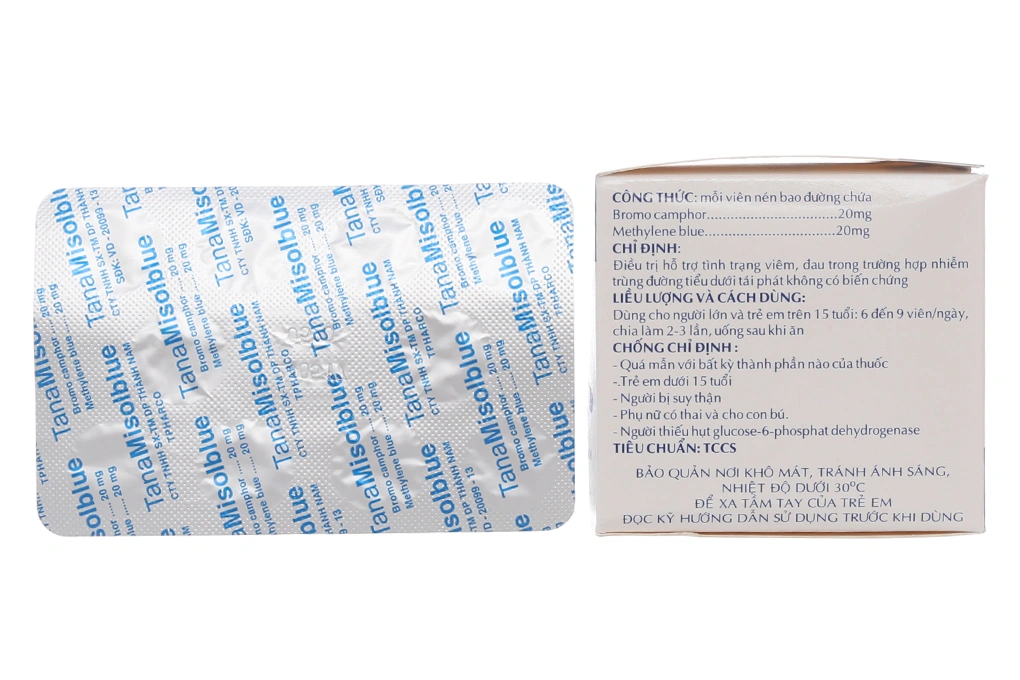 TanaMisolblue trị nhiễm trùng tiết niệu (10 vỉ x 10 viên) - 1