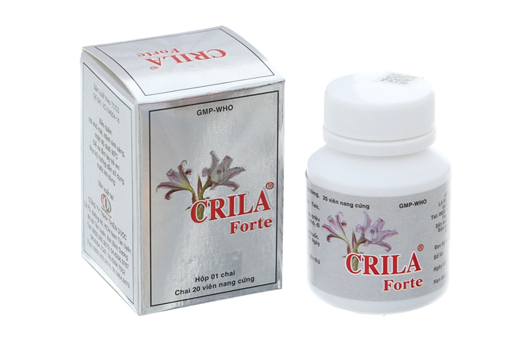 Crila Forte trị phì đại tuyến tiền liệt, u xơ tử cung lọ 20 viên - 