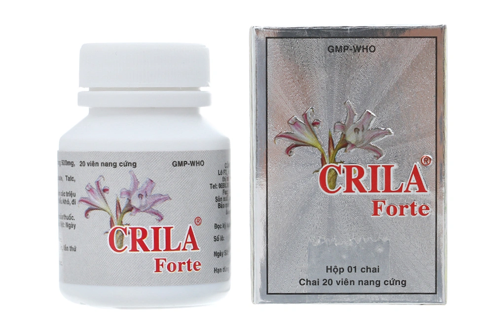 Crila Forte trị phì đại tuyến tiền liệt, u xơ tử cung lọ 20 viên - 1