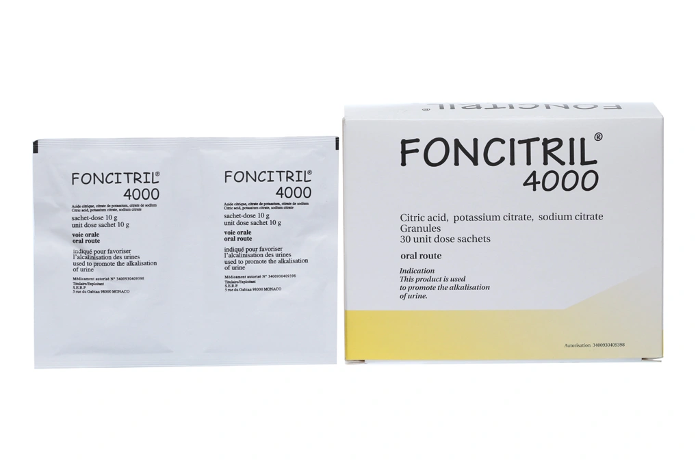 Bột cốm Foncitril 4000 phòng và trị sỏi niệu (30 gói x 10g) - 1