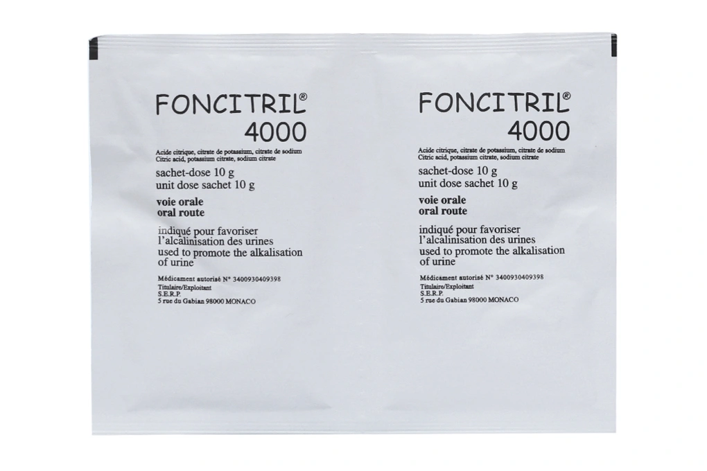 Bột cốm Foncitril 4000 phòng và trị sỏi niệu (30 gói x 10g) - 3