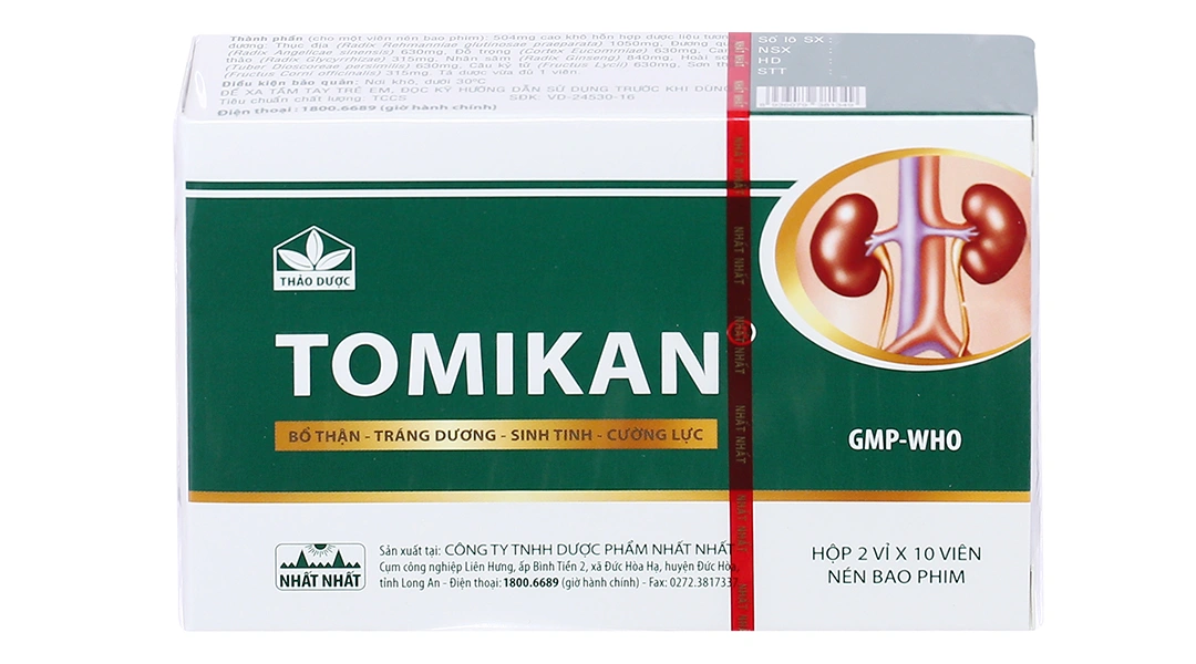Tomikan cải thiện chức năng thận, bồi bổ cơ thể (2 vỉ x 10 viên) - 1