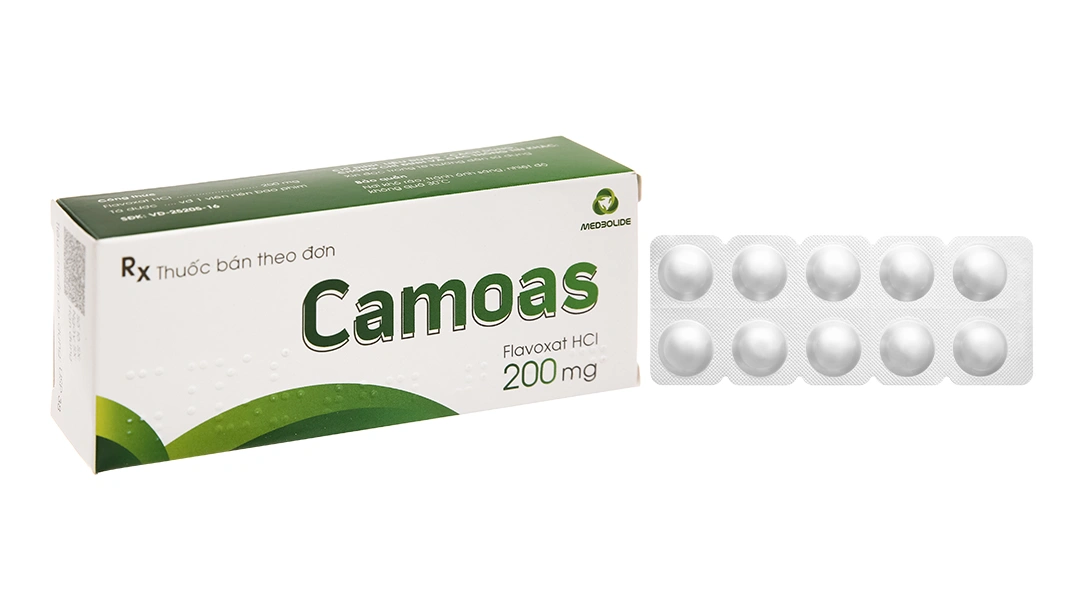 Camoas 200mg giảm triệu chứng tiểu khó, tiểu gấp, tiểu đêm (3 vỉ x 10 viên) - 
