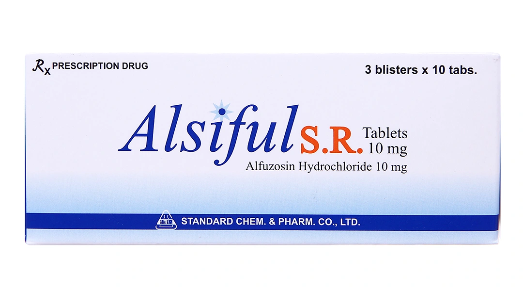 Alsiful S.R Tablets 10mg trị phì đại tuyến tiền liệt (3 vỉ x 10 viên) - 1