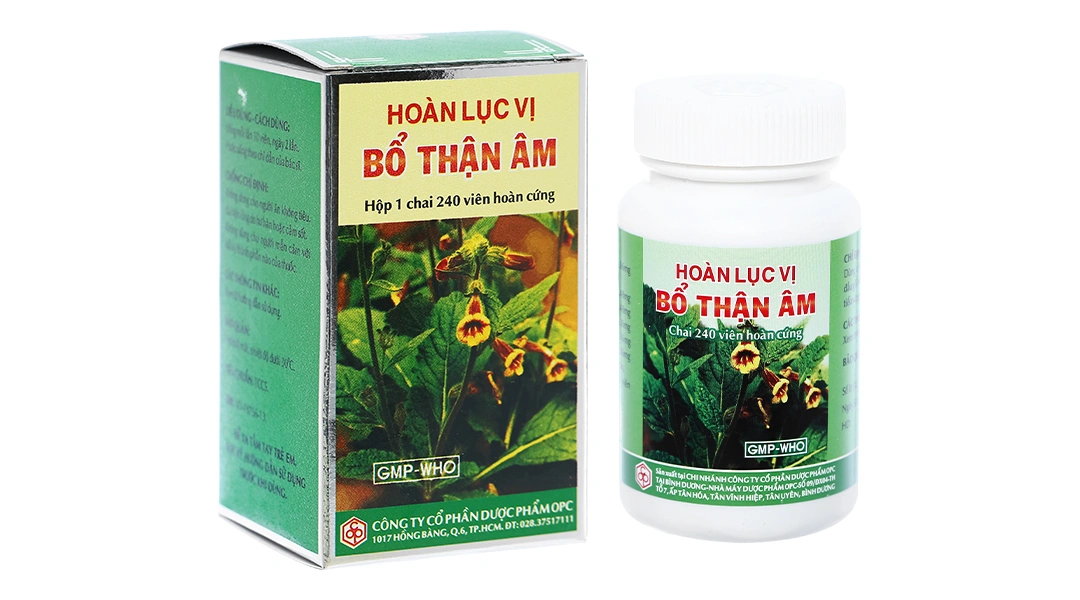 Hoàn Lục Vị Bổ Thận Âm giảm mỏi gối, mồ hôi trộm lọ 240 viên - 