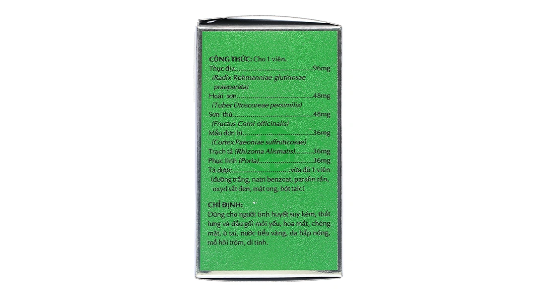 Hoàn Lục Vị Bổ Thận Âm giảm mỏi gối, mồ hôi trộm lọ 240 viên - 4