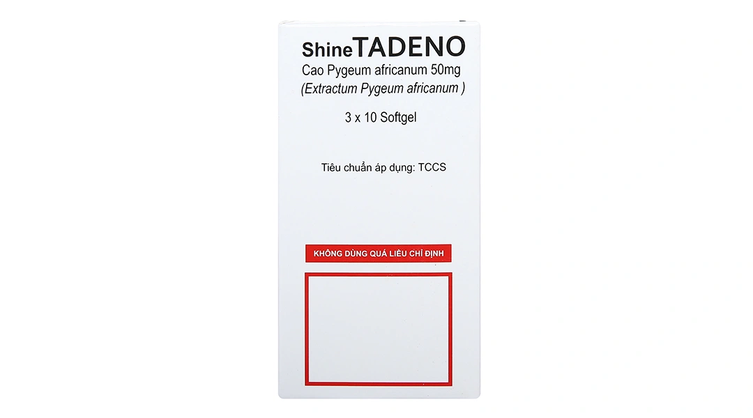 ShineTadeno 50mg trị rối loạn đường tiểu (3 vỉ x 10 viên) - 1