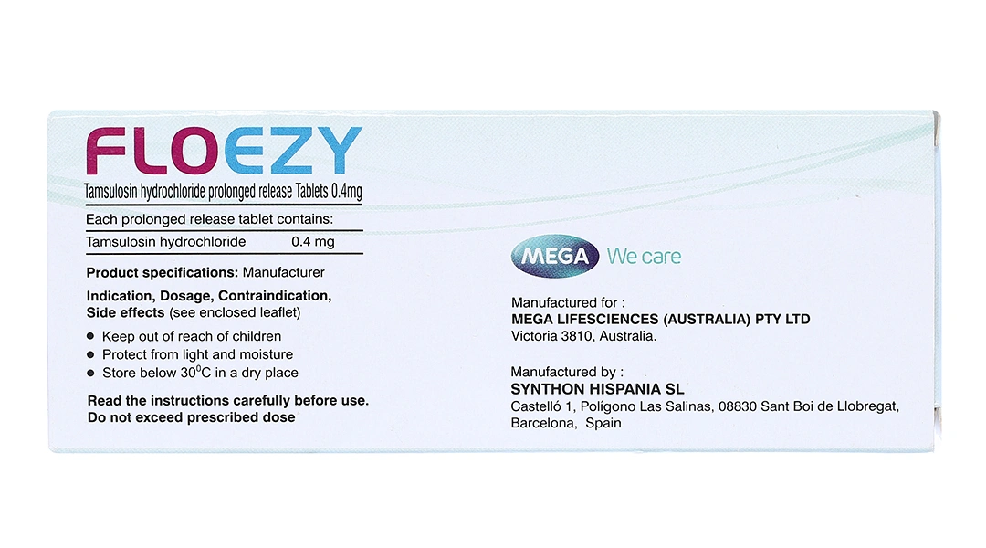 Floezy 0.4mg trị phì đại tuyến tiền liệt (3 vỉ x 10 viên) - 5