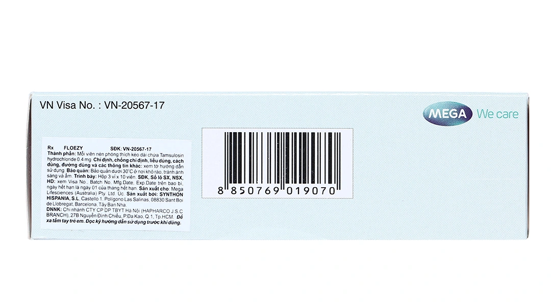 Floezy 0.4mg trị phì đại tuyến tiền liệt (3 vỉ x 10 viên) - 7