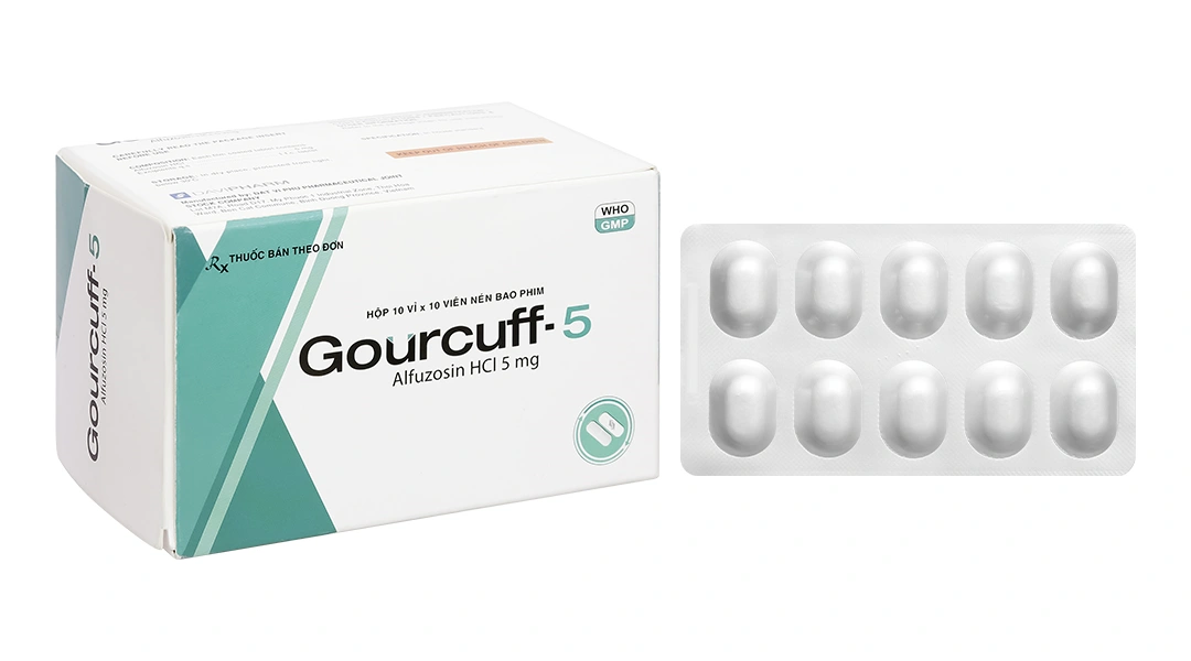 Gourcuff-5 trị triệu chứng phì đại u tuyến tiền liệt lành tính (10 vỉ x 10 viên) - 