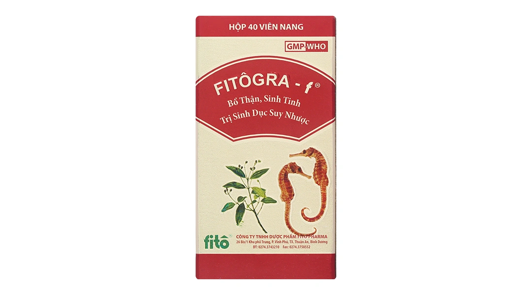 Fitôgra-f điều trị suy giảm hoạt động tình dục, suy nhược cơ thể chai 40 viên - 1