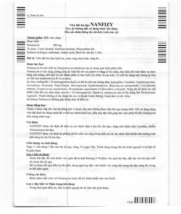 Viên đặt âm đạo Nanfizy 100mg trị và dự phòng nhiễm nấm âm hộ, âm đạo (1 vỉ x 3 viên) - 5
