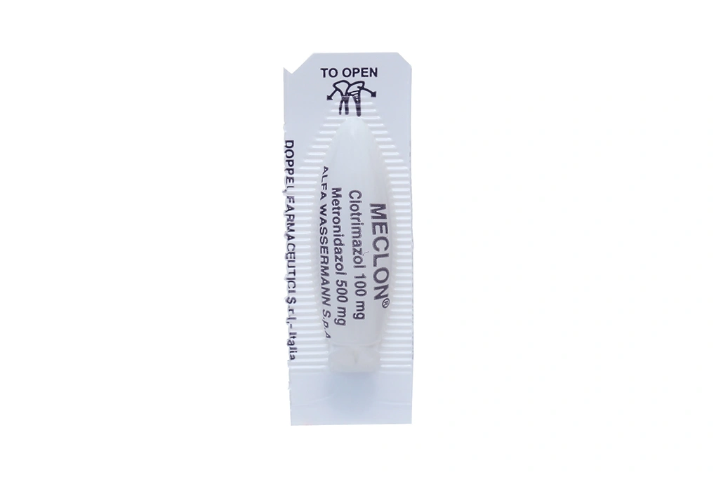 Viên đặt âm đạo Meclon trị viêm cổ tử cung, viêm âm đạo (2 vỉ x 5 viên) - 2