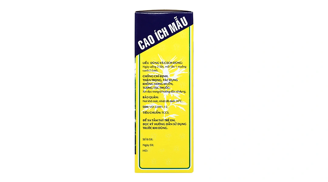 Cao lỏng Cao Ích Mẫu trị kinh nguyệt không đều, đau bụng kinh chai 180ml - 3