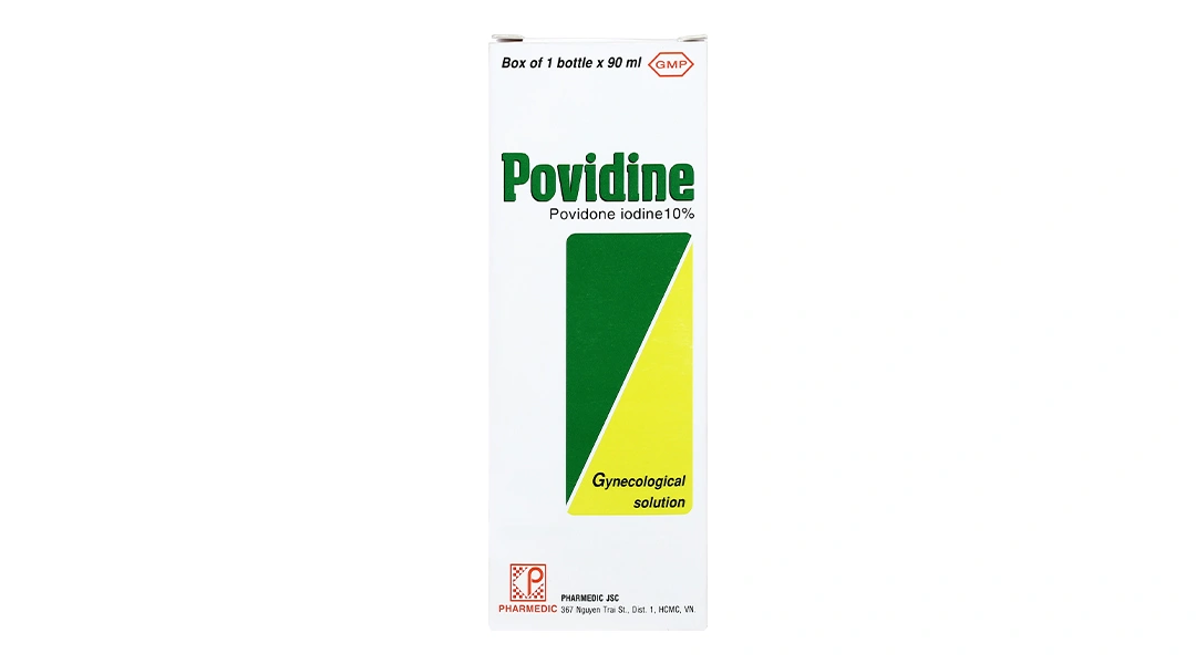 Dung dịch phụ khoa Povidine 10% sát trùng viêm âm đạo, âm hộ chai 90ml - 1