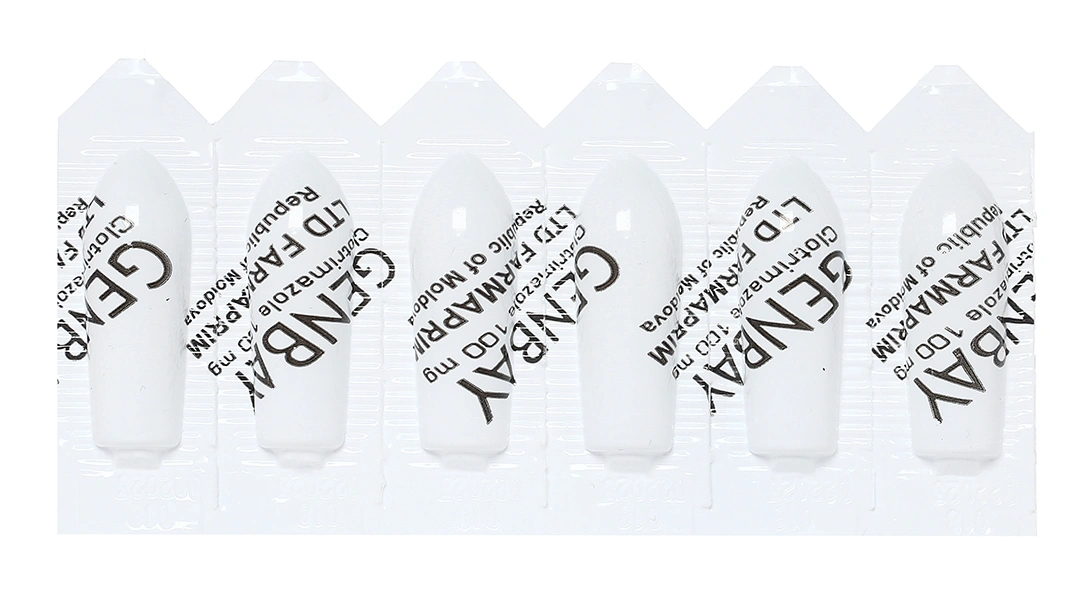 Viên đặt âm đạo Genbay 100mg trị nhiễm khuẩn, nấm âm đạo (2 vỉ x 6 viên) - 9